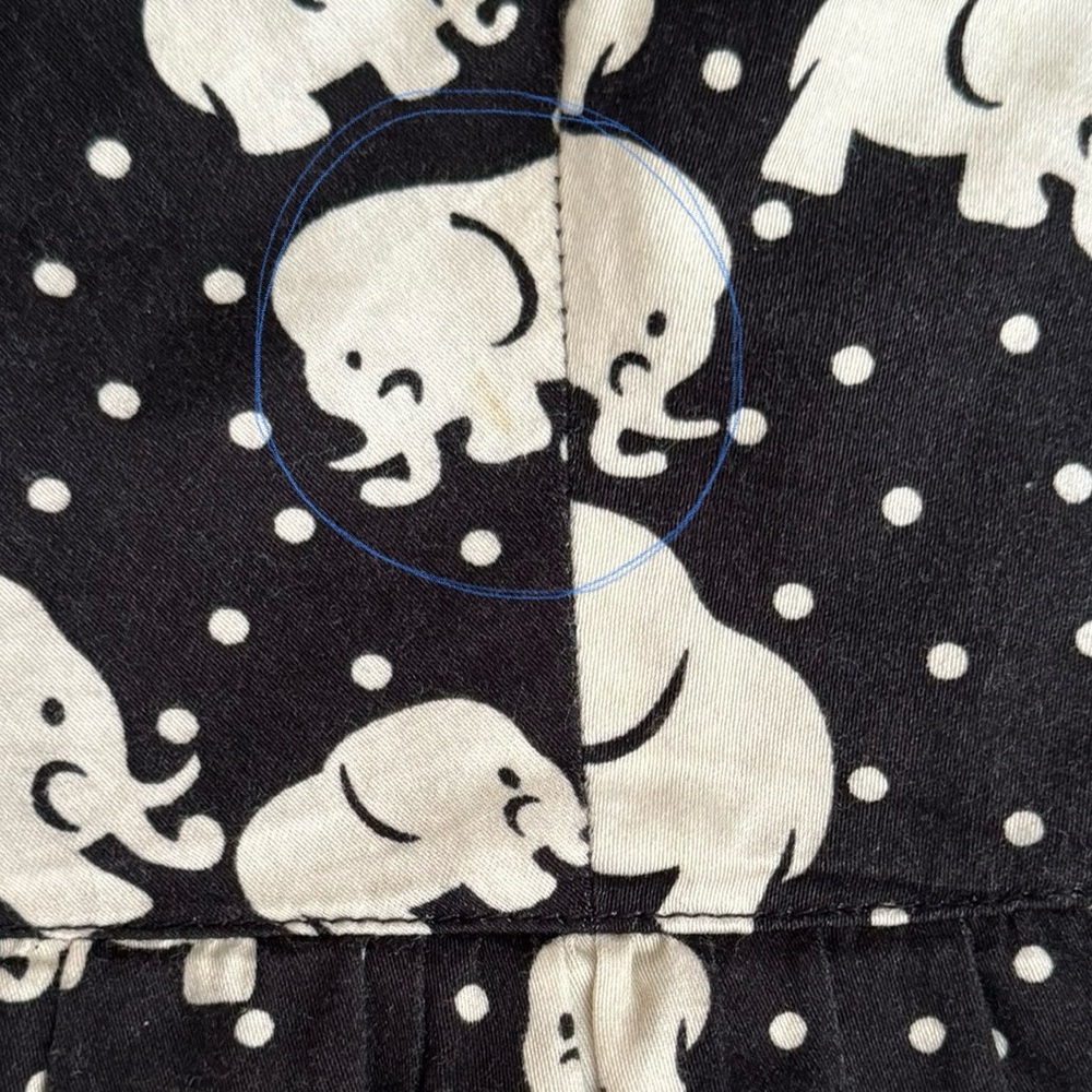 Anthropologie Porridge Elephant Print Strapless Dress, Size 6 - Picture 12 of 13